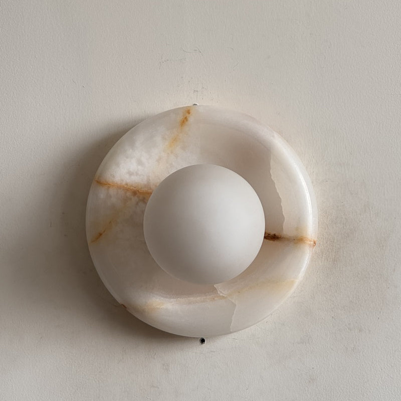 Orli White Jade Sconce