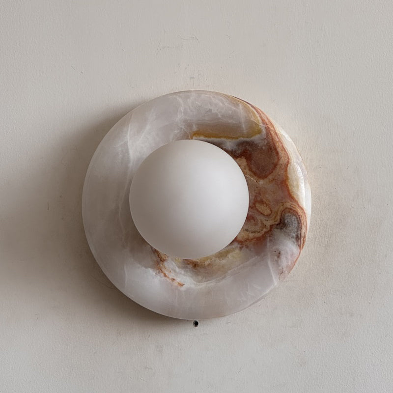 Orli White Jade Sconce