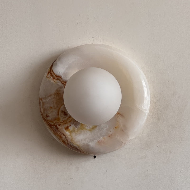 Orli White Jade Sconce