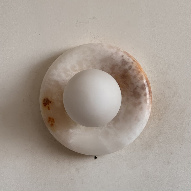 Orli White Jade Sconce