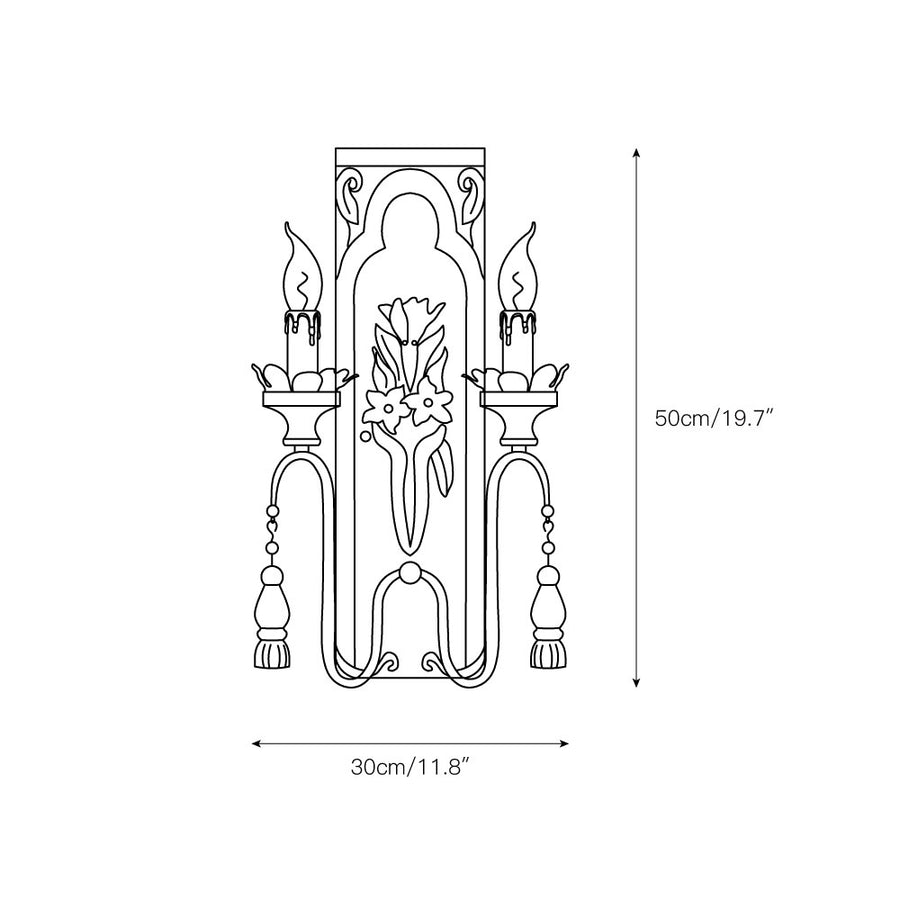 Valentina Wall Lamp – detail 3 — Dimension drawings 1