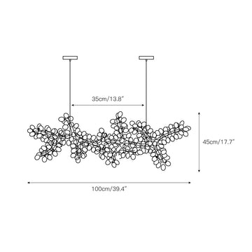 Grape Bunch Chandelier – detail 4 — Dimension drawings 2
