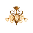 Load image into Gallery viewer, Gilded Age Medallion Semi-Flush Mount
