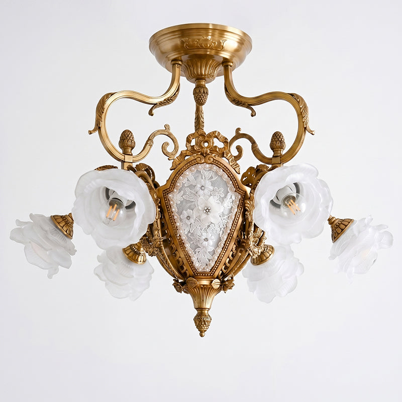 Gilded Age Medallion Semi-Flush Mount