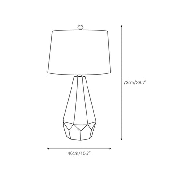 Vaughn Table Lamp – detail 4 — Dimension drawings 2