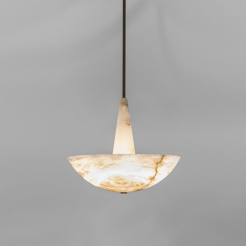 Veined Alabaster Pendant Lamp