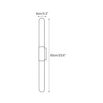 Velin Alabaster Tube Wall Sconce – detail 14 — Dimension drawings 1