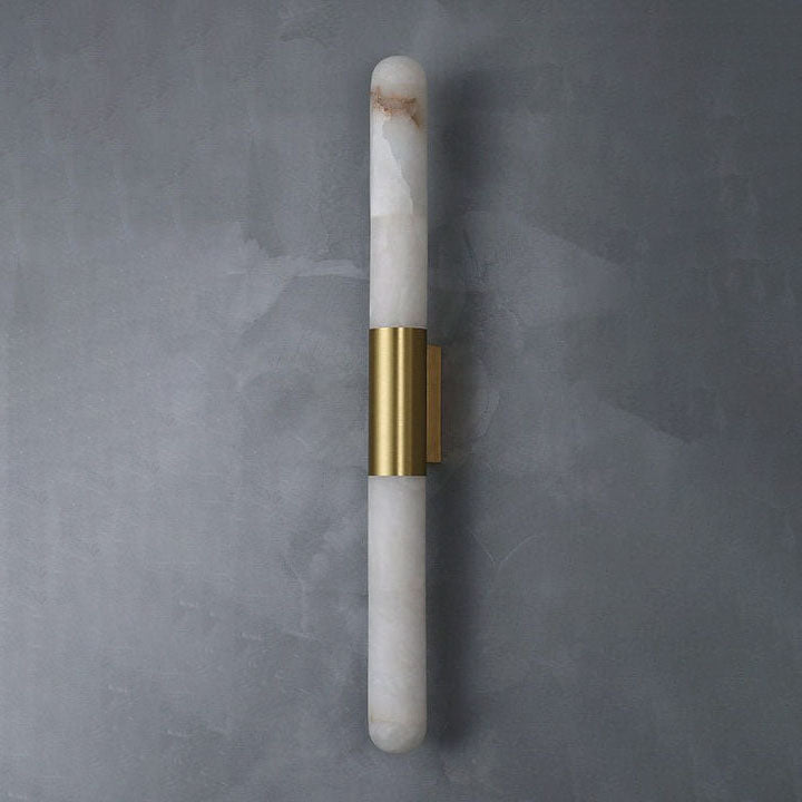 Velin Alabaster Tube Wall Sconce