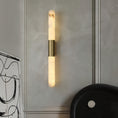 Load image into Gallery viewer, Velin Alabaster Tube Wall Sconce
