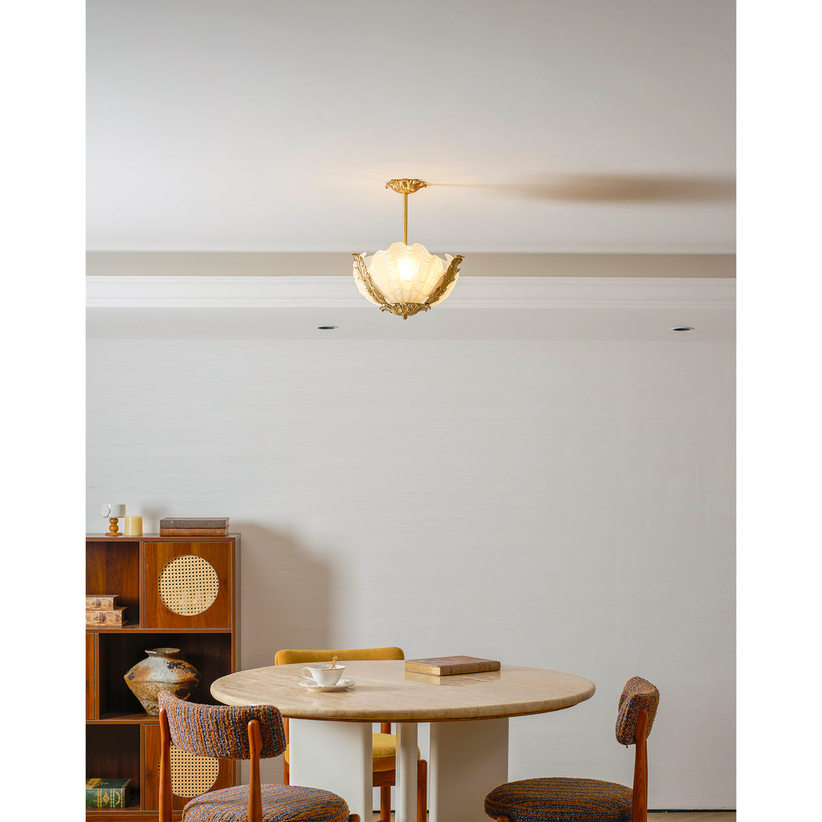 Luminaire plafond Velmira Shell