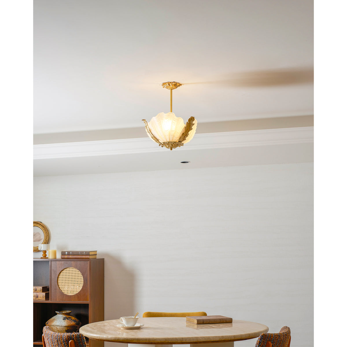 Luminaire plafond Velmira Shell
