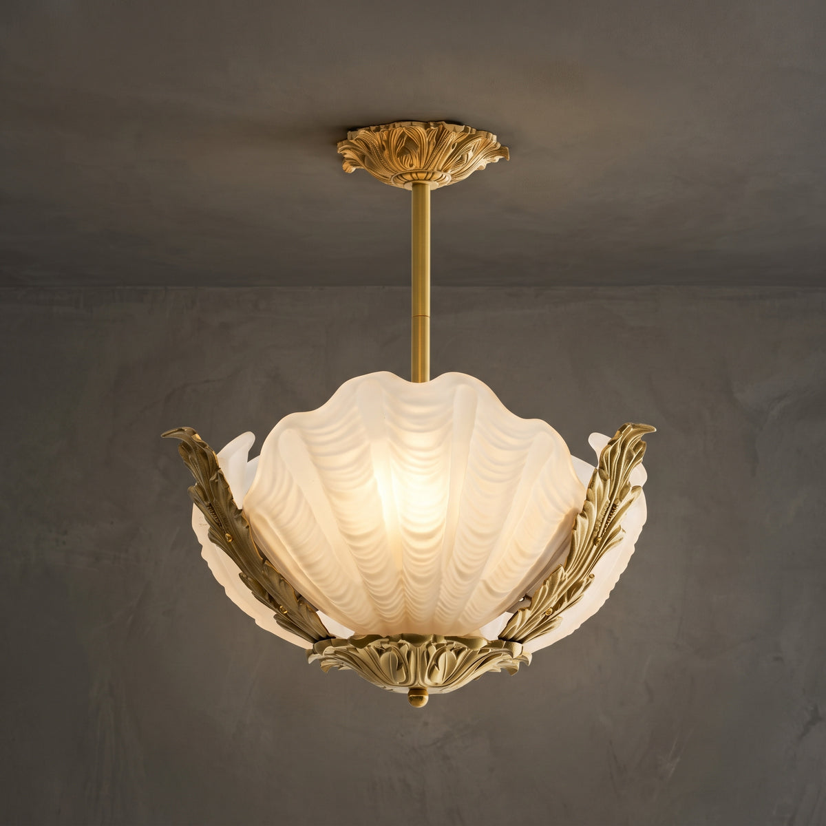 Luminaire plafond Velmira Shell
