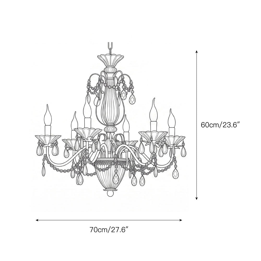 Venatici Crystal Chandelier