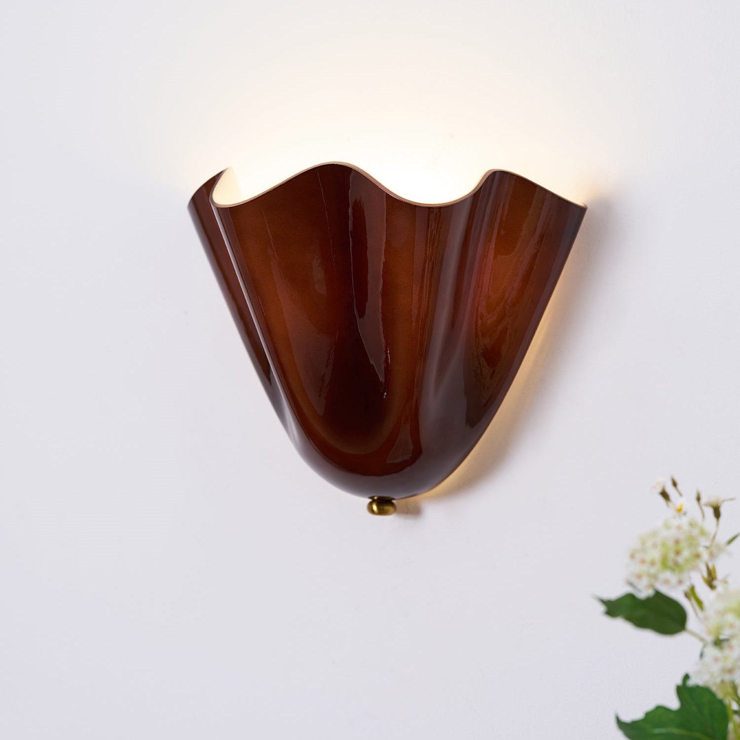 Flower Glass Wall Lamp