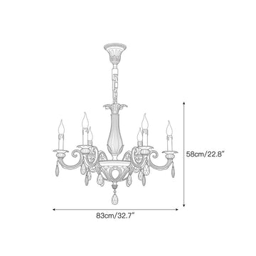 Verona Chandelier – detail 3 — Dimension drawings 1