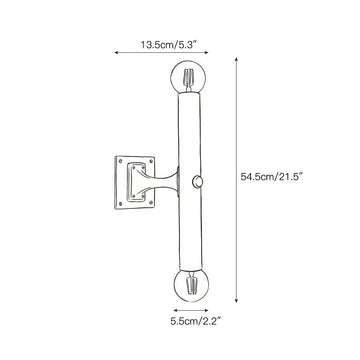Vesper Wall Lamp – detail 3 — Dimension drawings 1