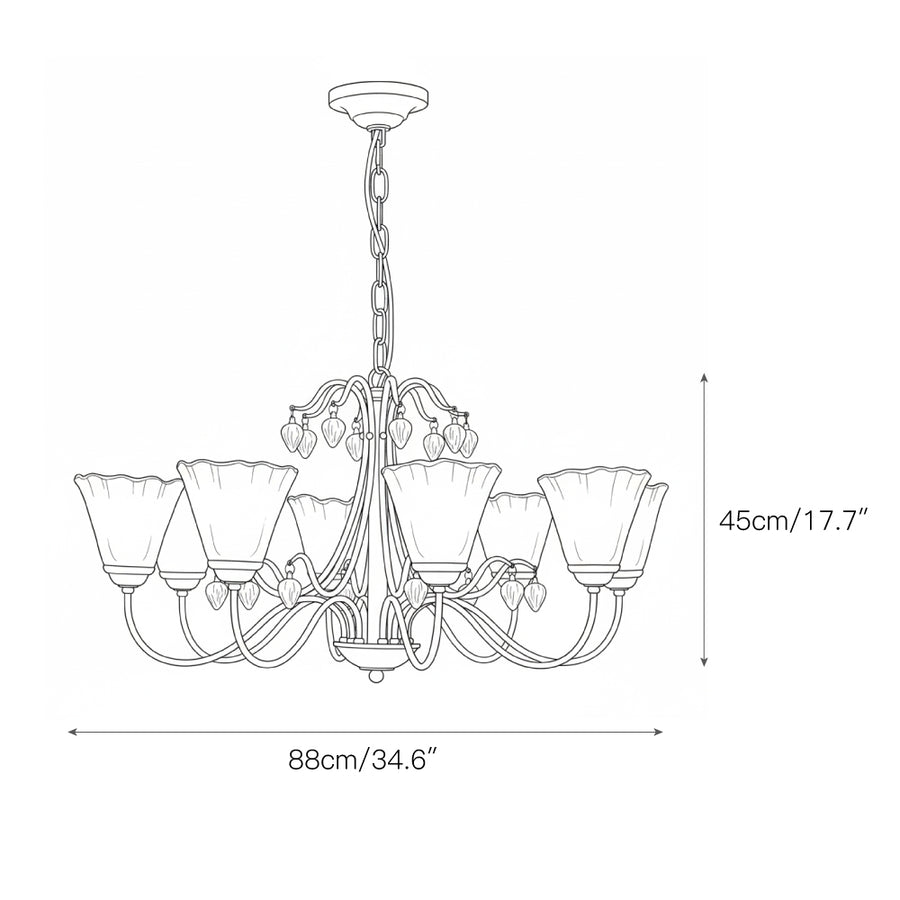 Vetraio Chandelier – detail 4 — Dimension drawings 2