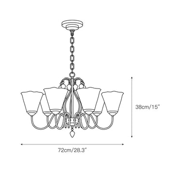 Vetraio Chandelier – detail 3 — Dimension drawings 1
