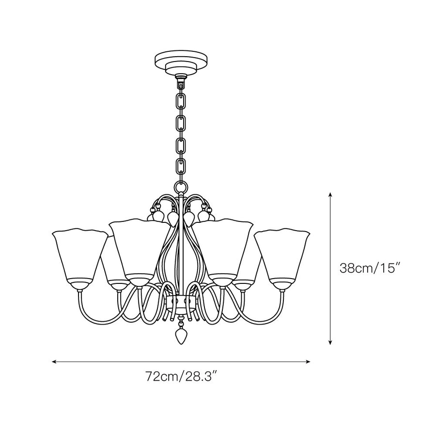 Vetraio Chandelier – detail 3 — Dimension drawings 1