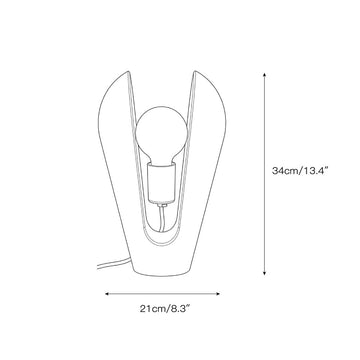 Victoire Marble Table Lamp – detail 3 — Dimension drawings 1