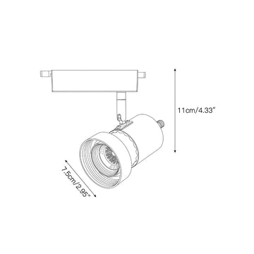 VidaLite Track Light – detail 3 — Dimension drawings 1