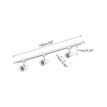 VidaLite Track Light – detail 5 — Dimension drawings 3