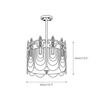Vienna Chandelier – detail 3 — Dimension drawings 1
