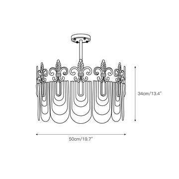 Vienna Chandelier – detail 5 — Dimension drawings 3