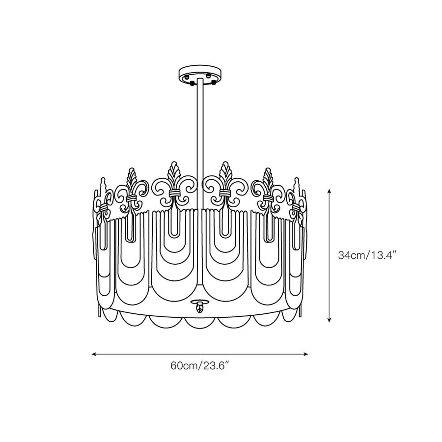 Vienna Chandelier – detail 4 — Dimension drawings 2