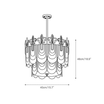Vienna Chandelier – detail 6 — Dimension drawings 4