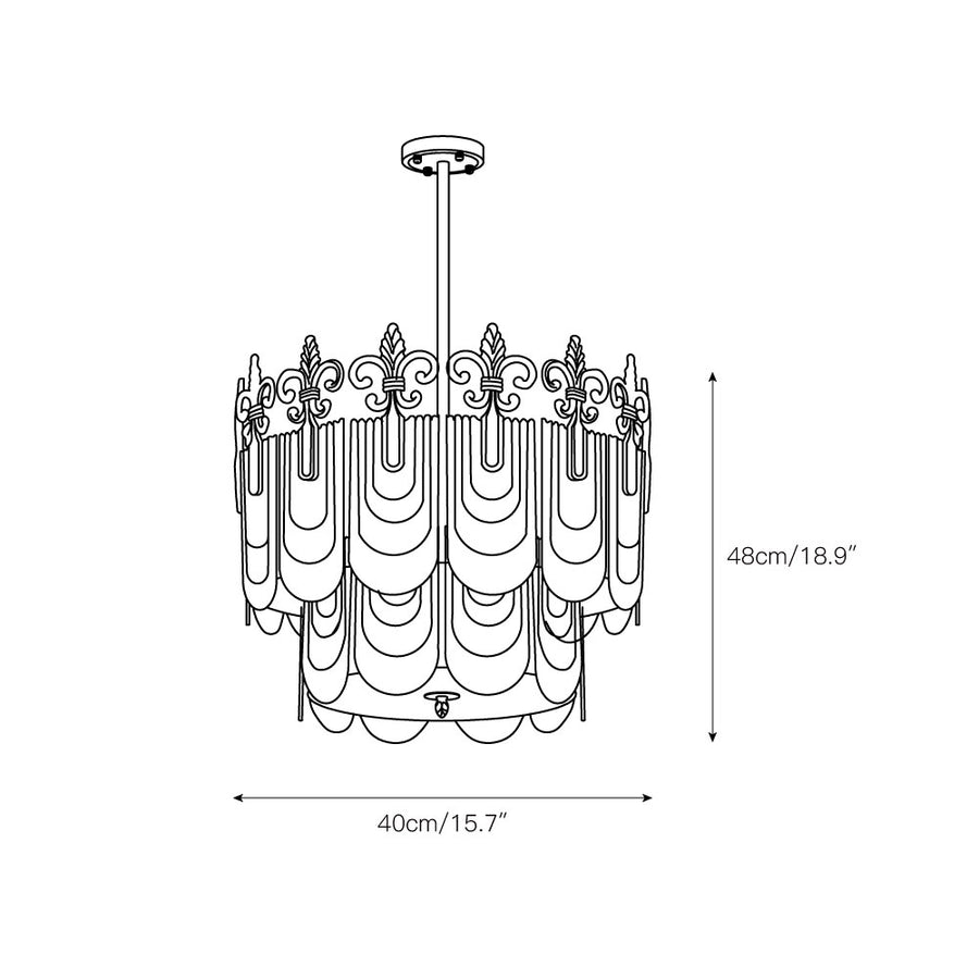 Vienna Chandelier – detail 6 — Dimension drawings 4