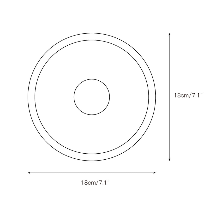 Viola Disc Wall Lamp – detail 3 — Dimension drawings 1