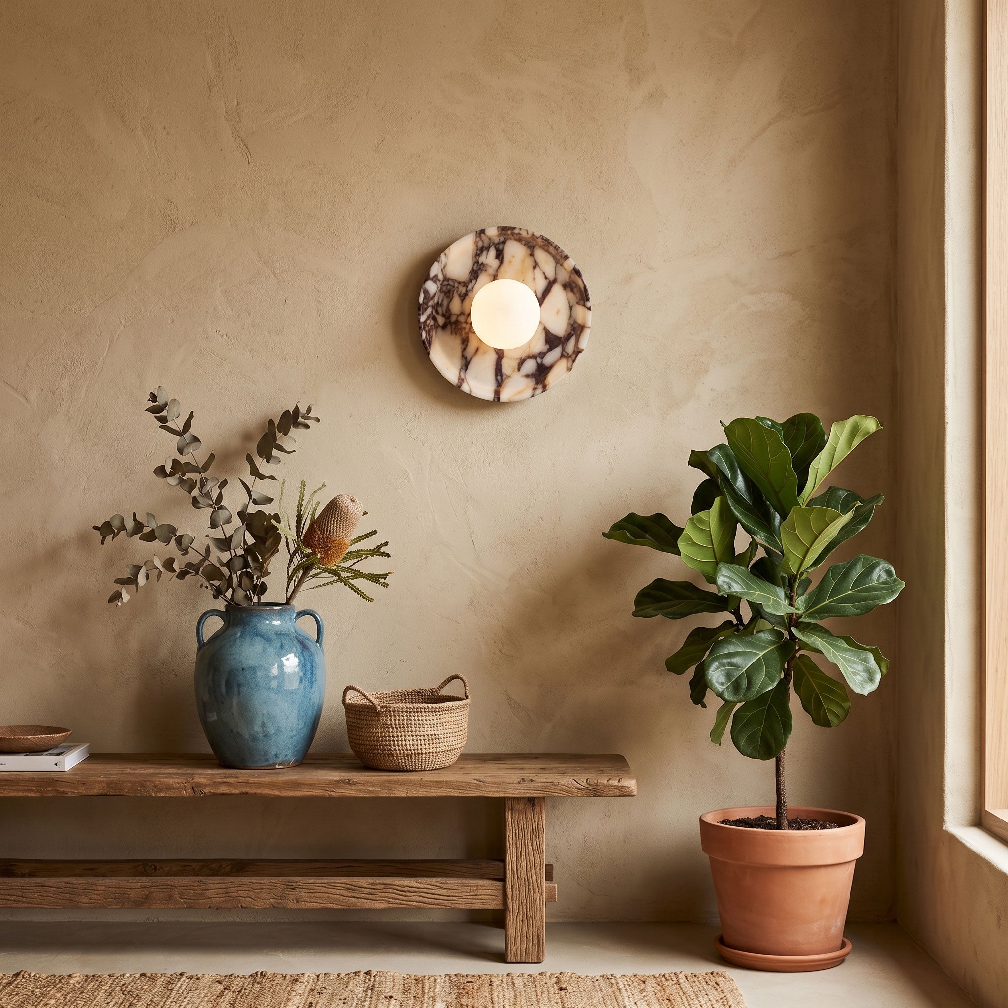 Viola Marble Wall Lamp
