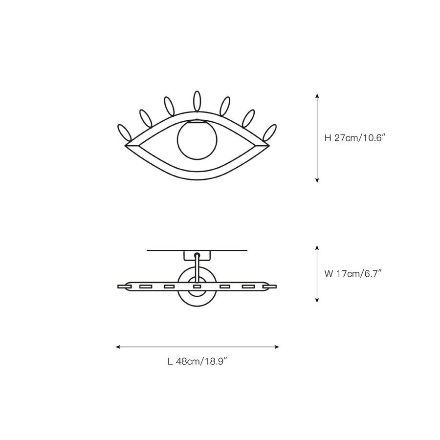 Visio Wall Lamp – detail 9 — Dimension drawings 4