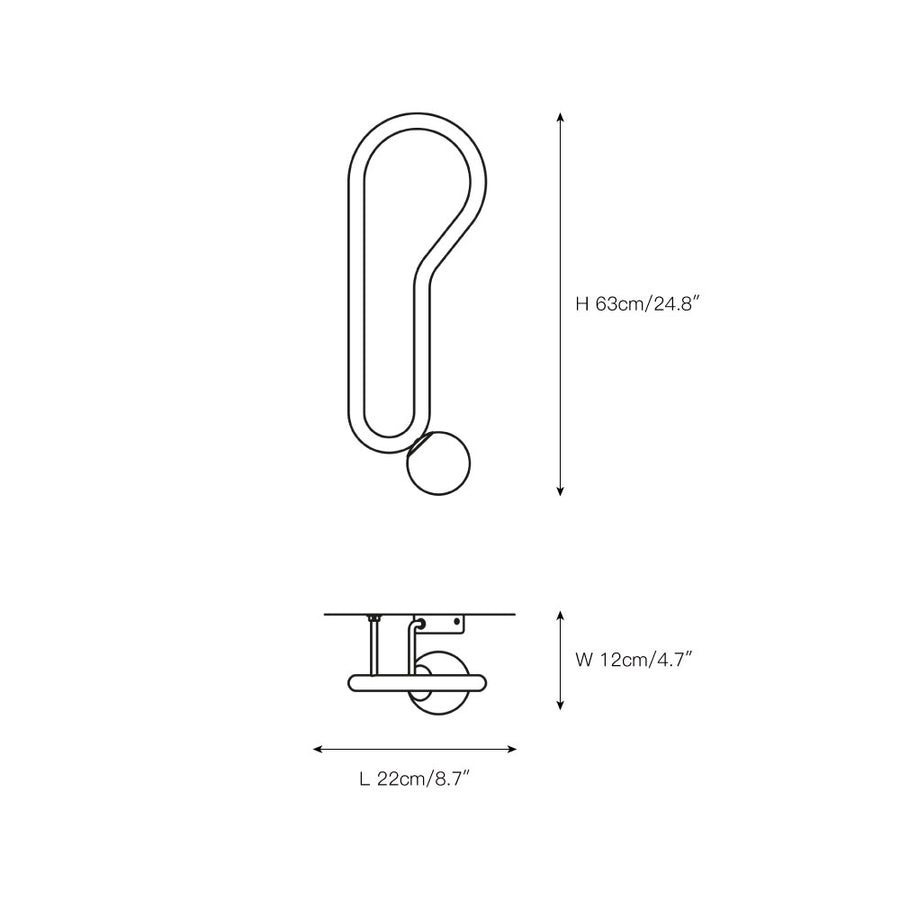 Visio Wall Lamp – detail 11 — Dimension drawings 6