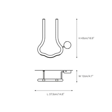 Visio Wall Lamp – detail 12 — Dimension drawings 7