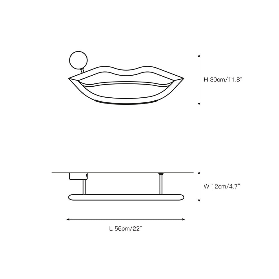 Visio Wall Lamp – detail 13 — Dimension drawings 8