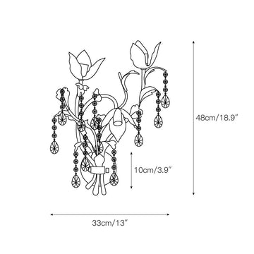 Viticcio Wall Lamp – detail 3 — Dimension drawings 1