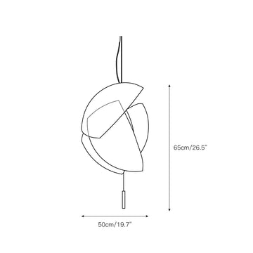 Voiles Pendant Lamp – detail 4 — Dimension drawings 1