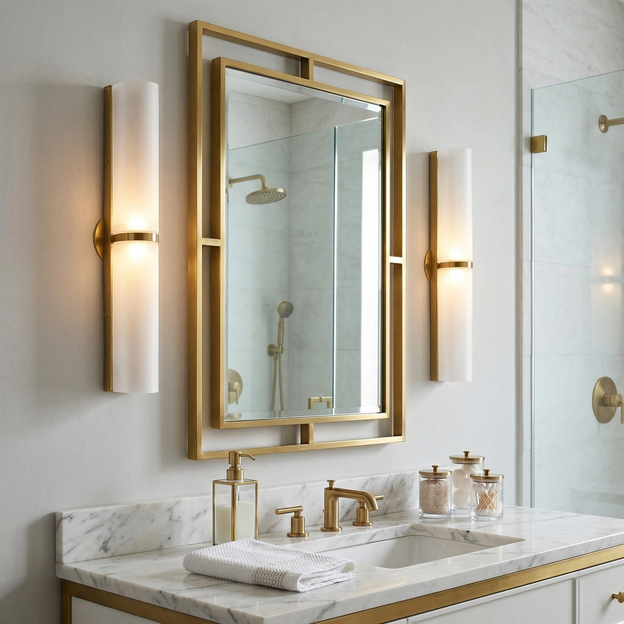 Arched Glass Tube Wall Sconce