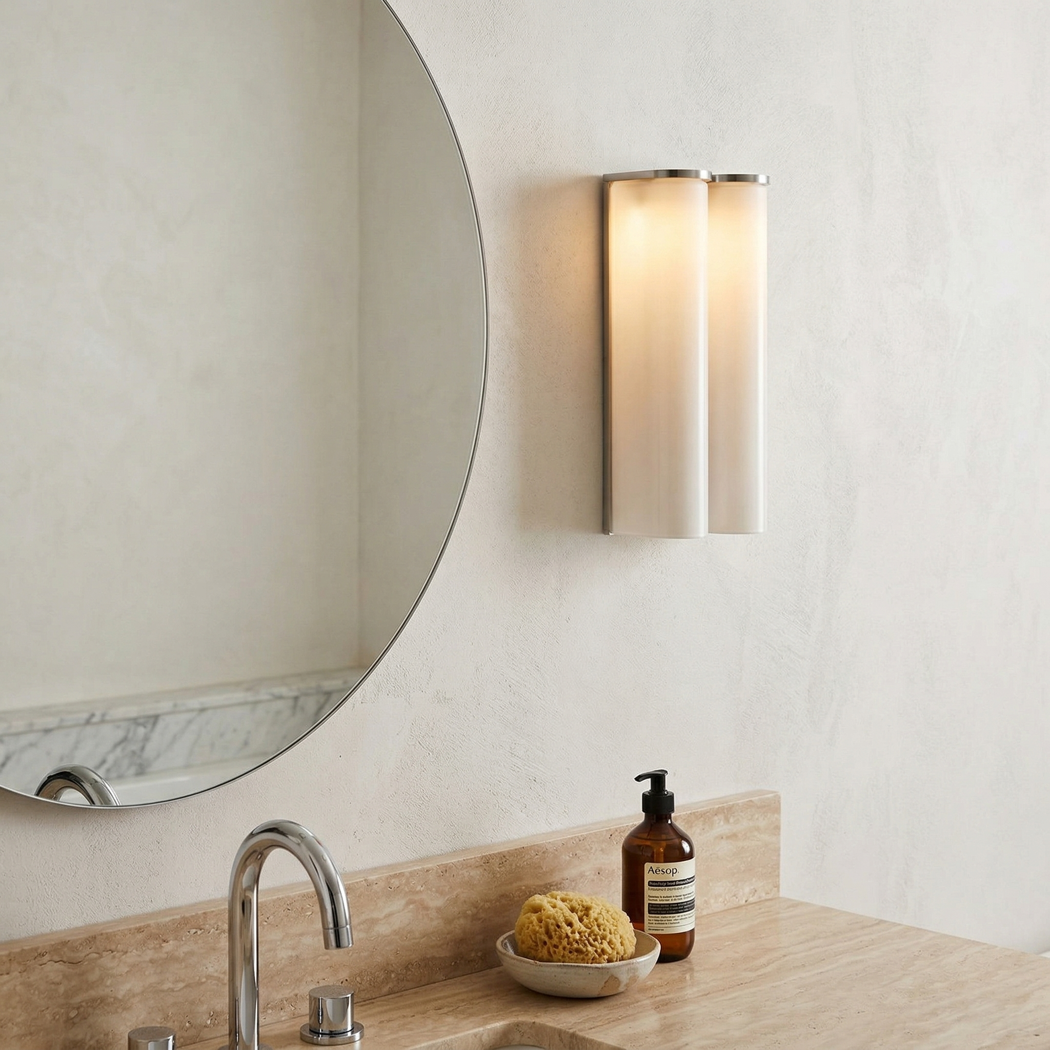 Arched Glass Tube Wall Sconce