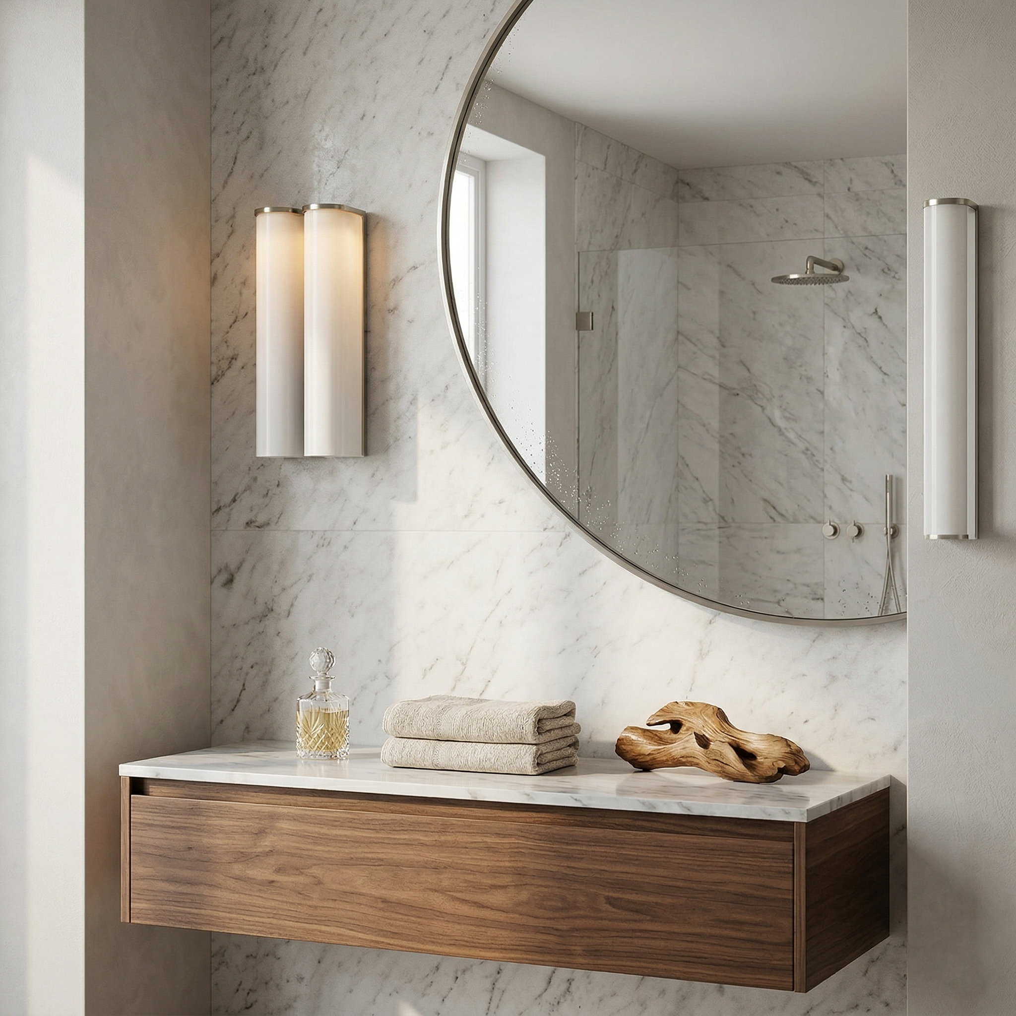 Arched Glass Tube Wall Sconce