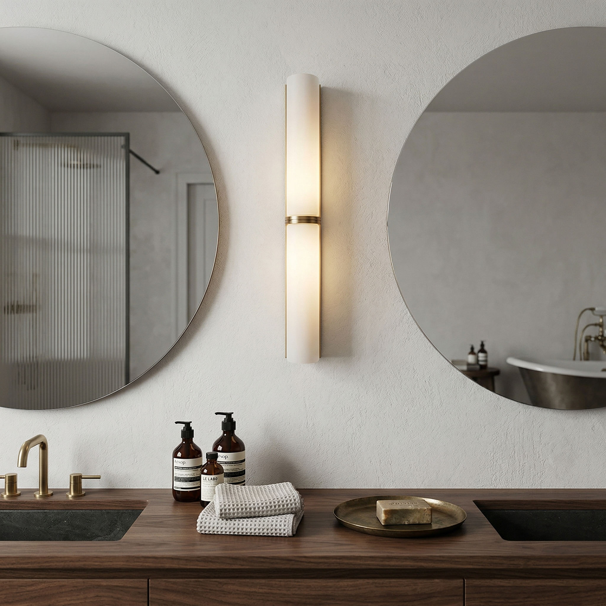 Arched Glass Tube Wall Sconce