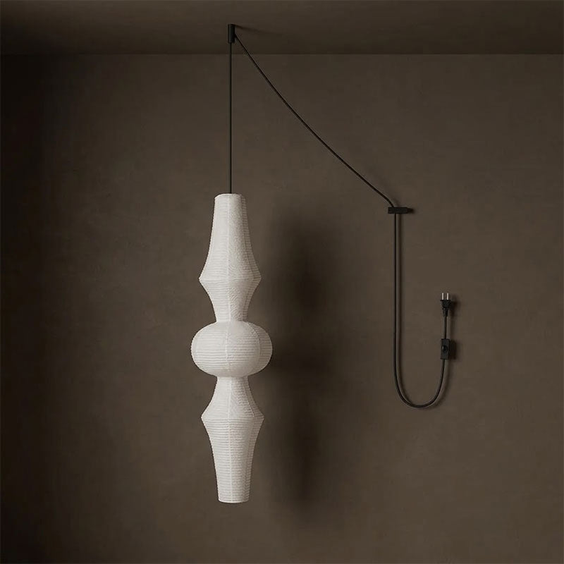 Washi Paper E Pendant Swag Lights