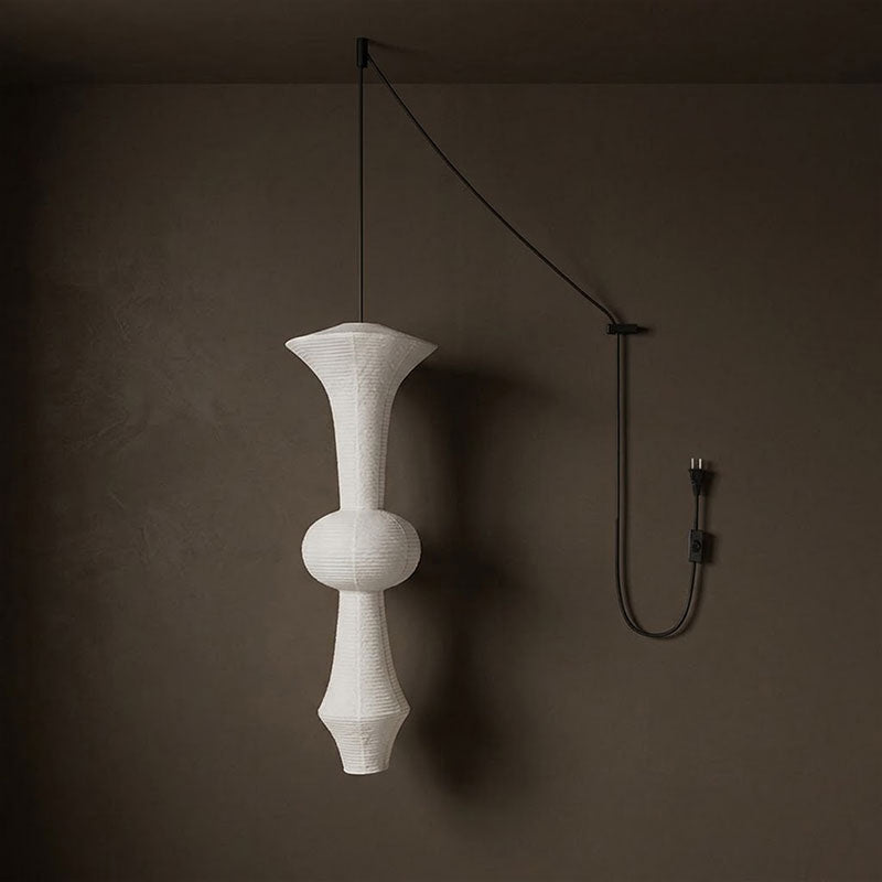 Washi Paper E Pendant Swag Lights