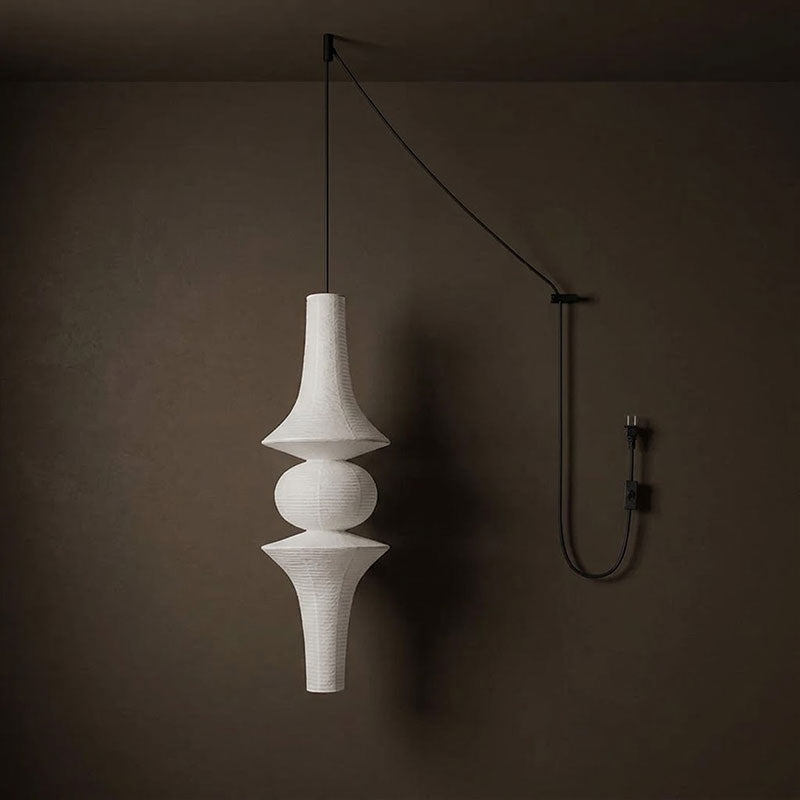 Washi Paper E Pendant Swag Lights