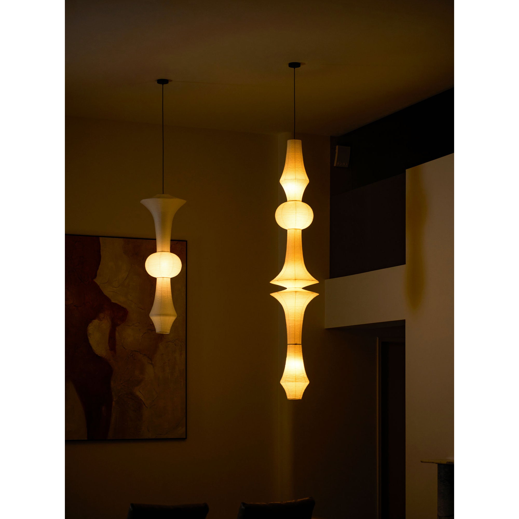 Washi Paper E Pendant Lamp