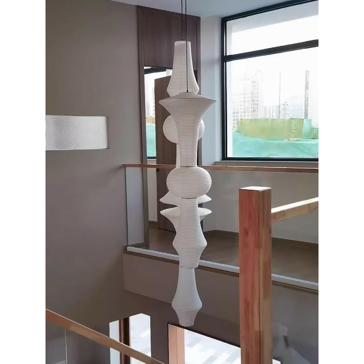 Washi Paper E Pendant Lamp