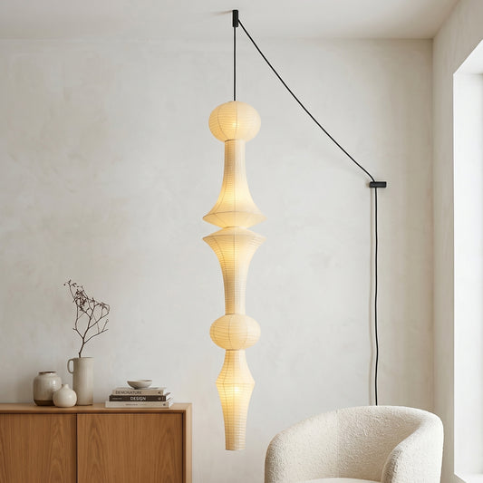 Washi Paper E Pendant Swag Lights