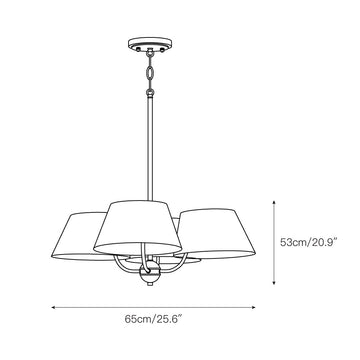 Welsley Chandelier – detail 3 — Dimension drawings 1
